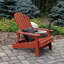 Chaise Adirondack pliante en plastique avec repose-pieds Anette-1077338408