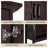 Trijal 69'' H Metal and Wood Over the Toilet Storage-342012887