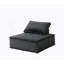 Canapé modulaire 120 po en velours noir 5 pièces