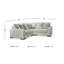 Canapé modulaire 3 pièces Jacilynn