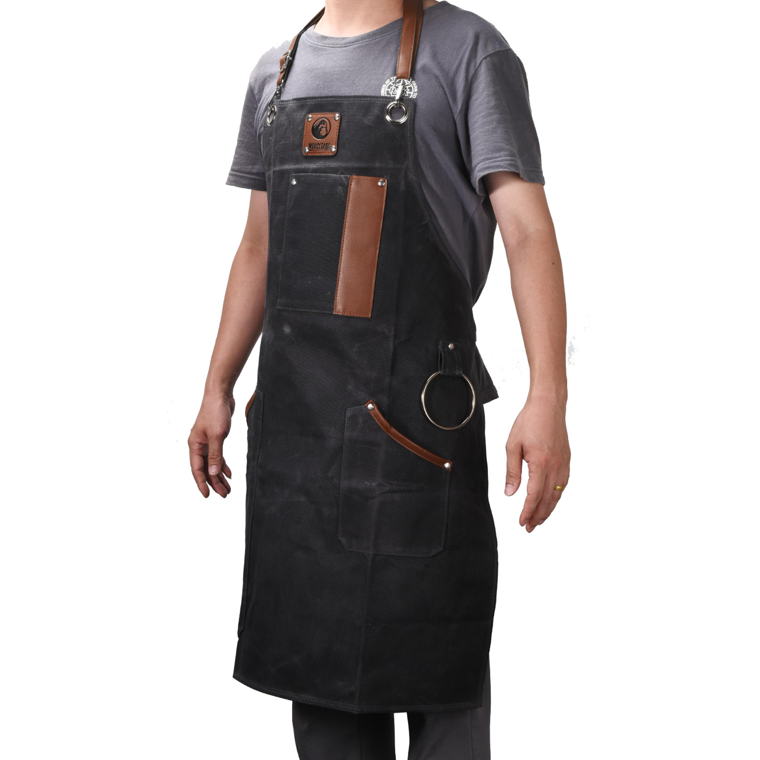 Funny Apron for Men with 2 Large Pockets One-Size-Fits-All Chef Apron for  Grilling, Cooking, Fits BBQ Grill Accessories,Phone