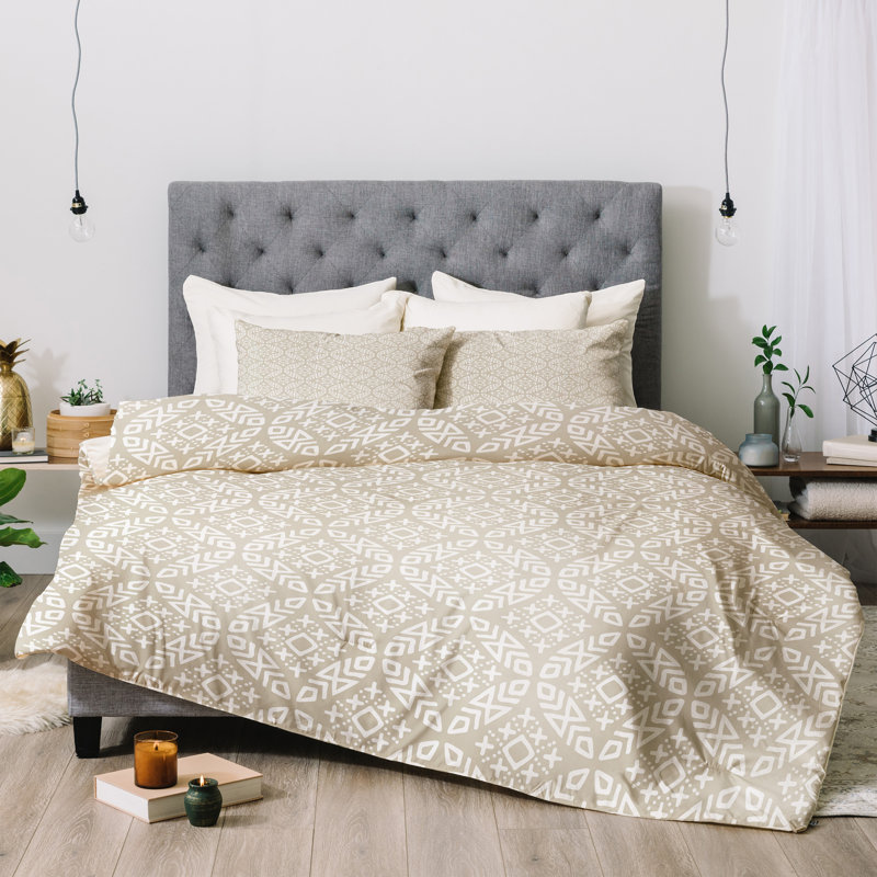 Modern & Contemporary Polyester Geometric Shapes Comforter, Twin Comforter + 1 Standard Sham