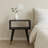 Solid Wood Mid-Century Open Bedside