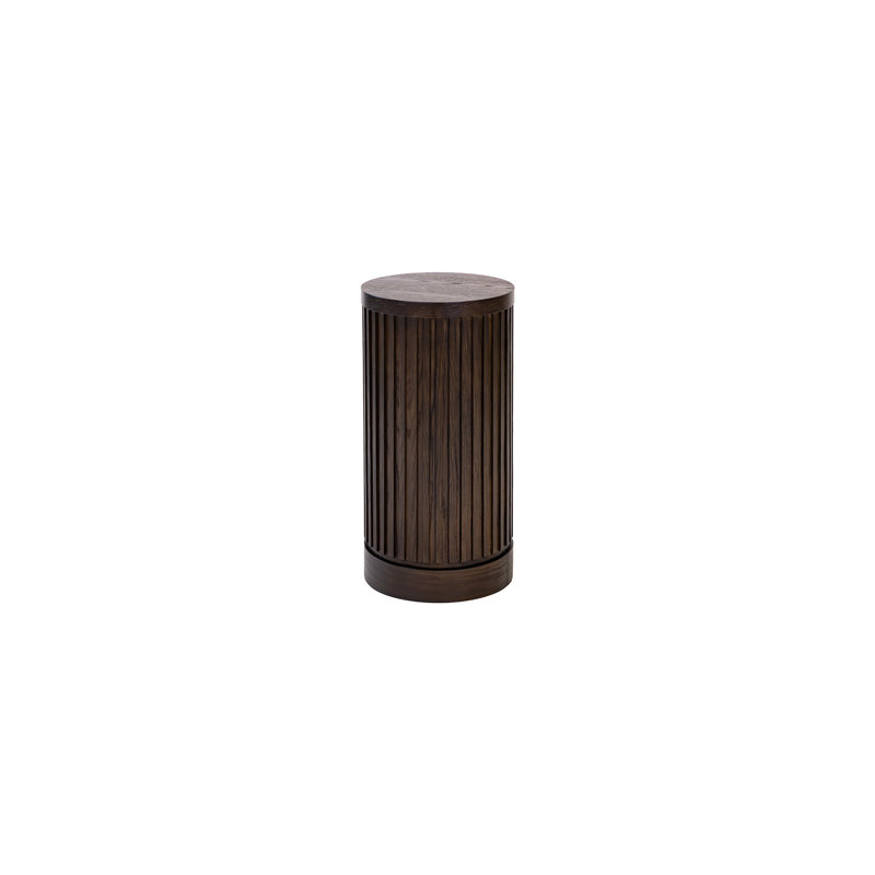 Graelynn Round Pedestal - Brown, 24" H x 12" L x 12" W, Brown
