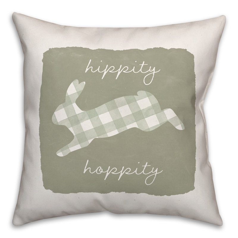  Housse et insert de coussin carré Hippity Hoppity, H 18 po x l 18 po x P 1,5 po