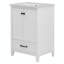 Meuble-lavabo simple 24 po avec plateau en céramique Timikia