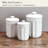 Fitz And Floyd Everyday White Vintage Canister Set, 3 Piece