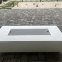 Latitude Run® Clyne 15.5'' H x 56'' W MGO Concrete Propane Outdoor Fire ...