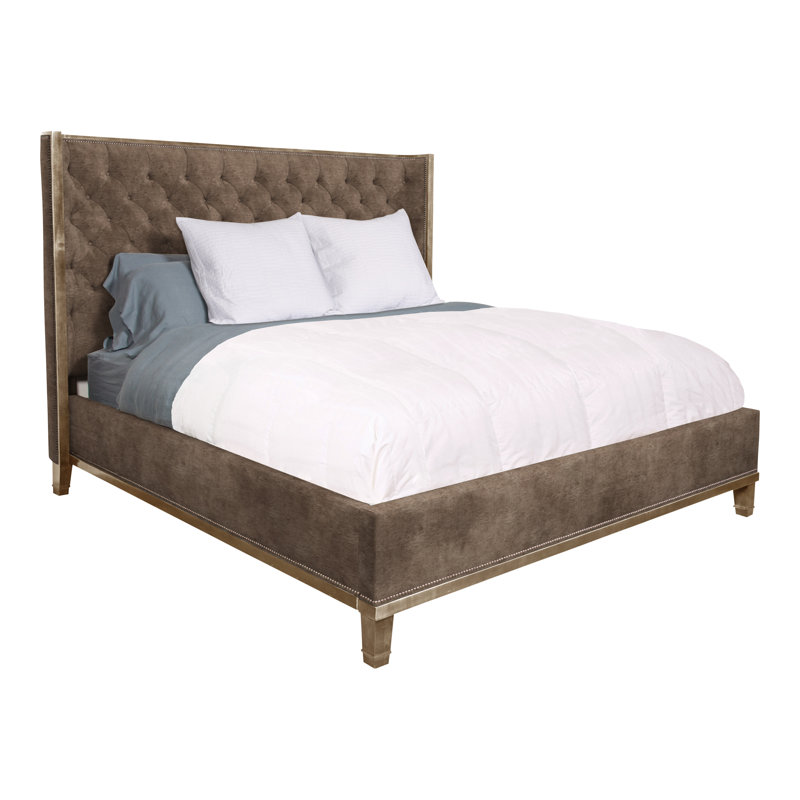 Michael Weiss Bed, Ian Pewter, Dove Gray, Queen