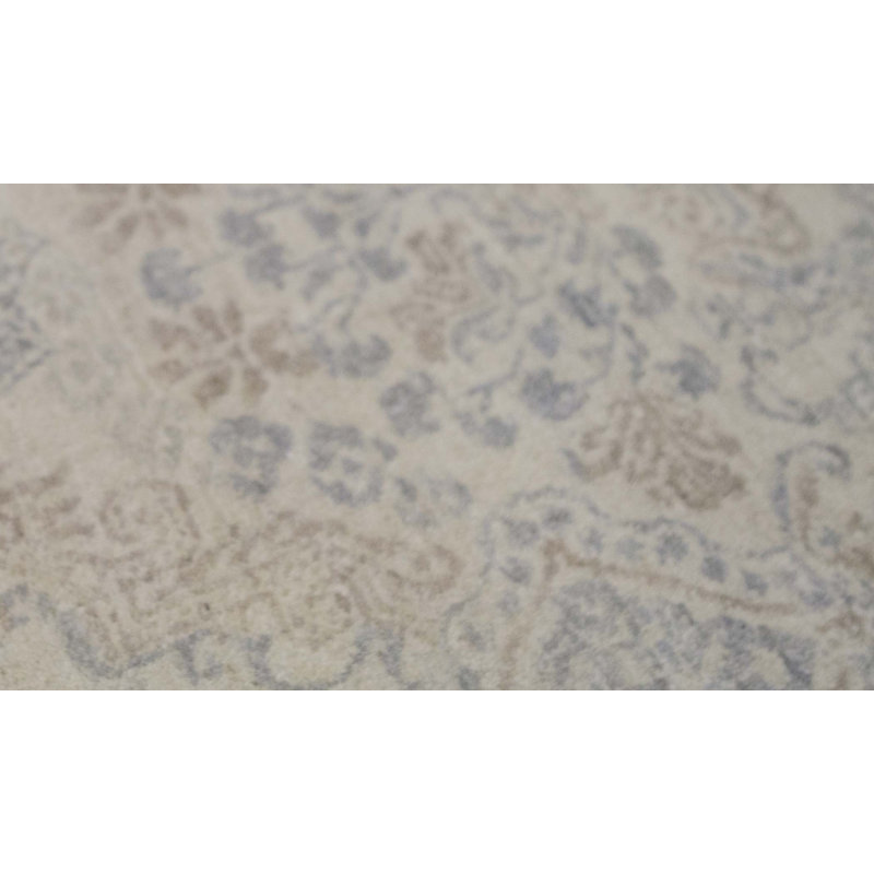 Tapis beige noué à la main de haute qualité