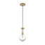 1 - Light Brushed Gold Pendant