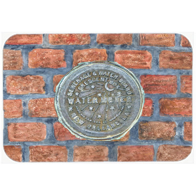 Winston Porter Starling Watermeter on Bricks Glass Cutting Board