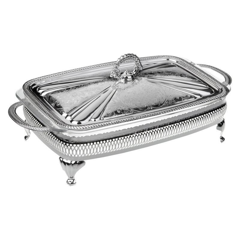 Queen Anne Rectangle Glass Casserole