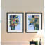 "Fleurs dans un vase I", ensemble de 2 reproductions d’art sur papier