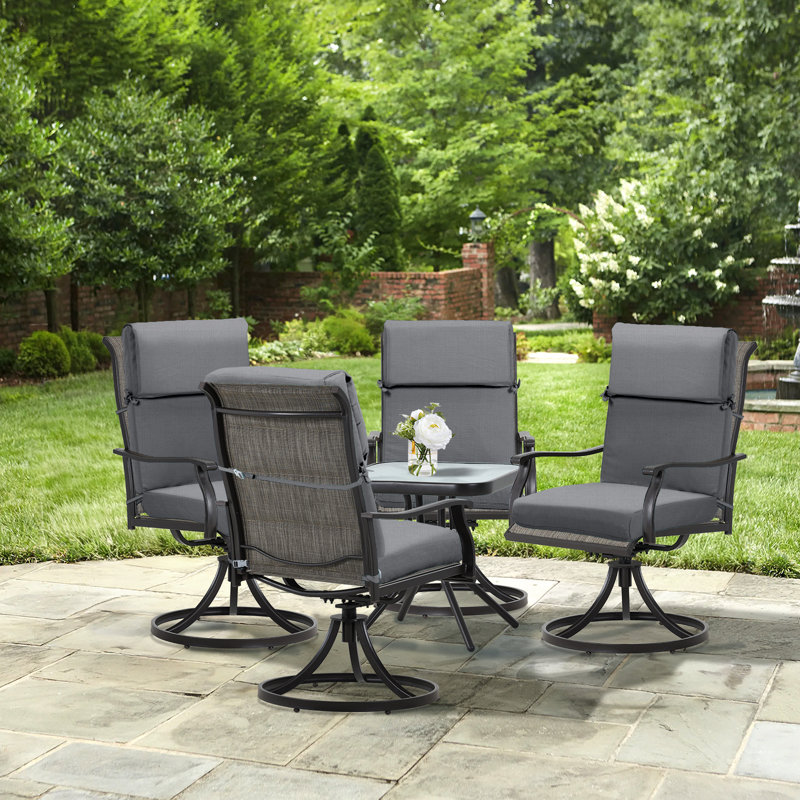 Outdoor Chair Cushion Set of 4, Gray