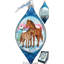 Holiday 3.5'' Handmade Glass Hanging Figurine Ornament