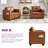 38” Wide Faux Leather Armchair(Set Of 2)-1222084744
