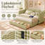 Pink Gingham Daybed with Pull-Out Bed, 2 Drawers & USB Charging-788688520