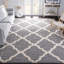 Tapis à poil long en tissu performance à motif géométrique Alonnah-964964752