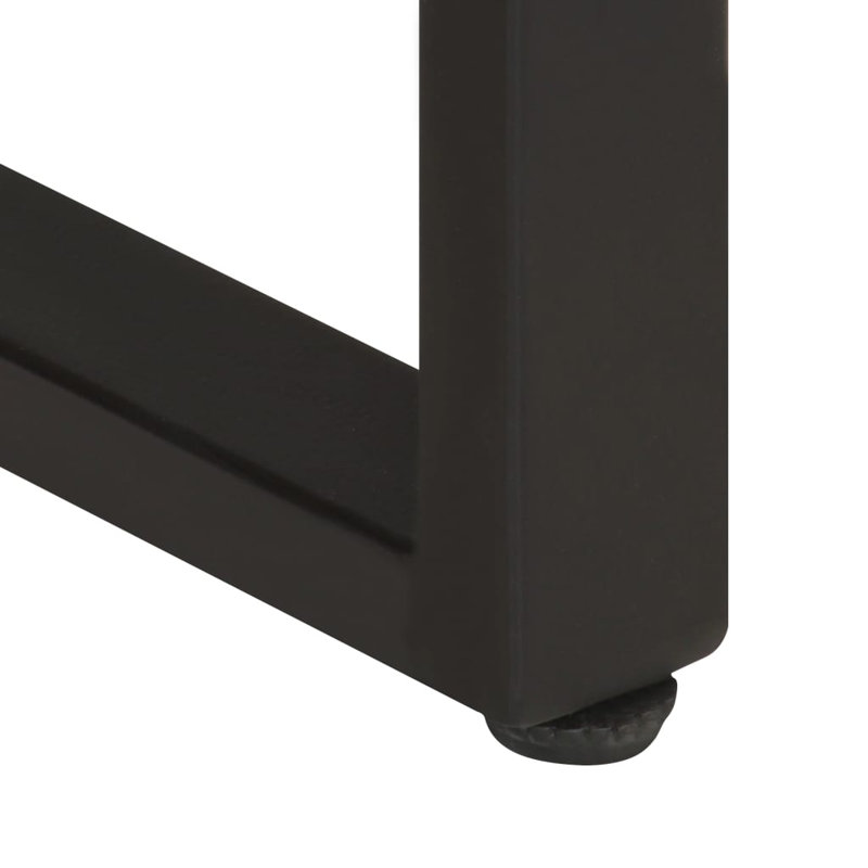 Table de salle à manger brute, Brun pâle, l 31,5 po x L 62,99 po, Bois de mangue
