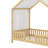 Twin Bed Frame With High Railings-334765374-334765371
