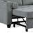 Upholstered Gray Corduroy Tufted Convertible Pull-Out  Multi-Functional Sleeper Sofa Bed - Adjustable Backrest With 2 Soft Pillows, USB Outlet and  Cup Holder (Set of 2)-1625263591