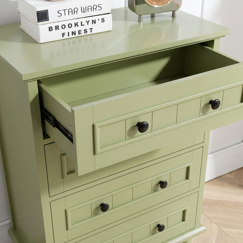 Amarilys 4 Drawer 26" W Chest, Green