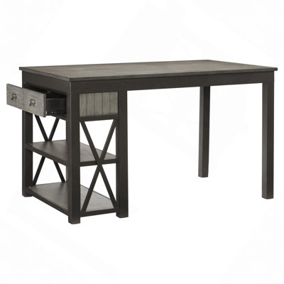 Table de salle à manger à hauteur de comptoir 1Pc avec tiroirs de rangement