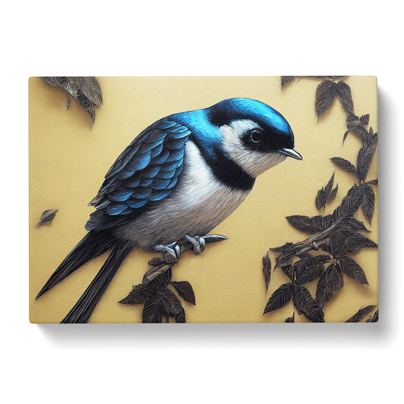 Gorgeous Swallow Bird - Wrapped Canvas, 40cm H x 60cm W x 3cm D