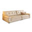 Coussin de canapé blanc modulaire en cuir véritable Fourseat-64862566