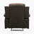 Mccubbin 38" Traditional Textured Microfiber & Faux Leather Reclining Chair with Tab Pull Reclining Motion, Solid Wood & Plywood Frame