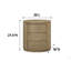 Table de chevet ovale