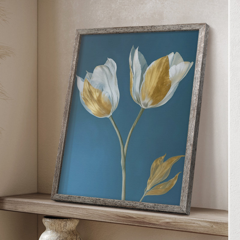 Impression encadrée FLORAL Series CXL - bois massif, H 30 po x l 24 po