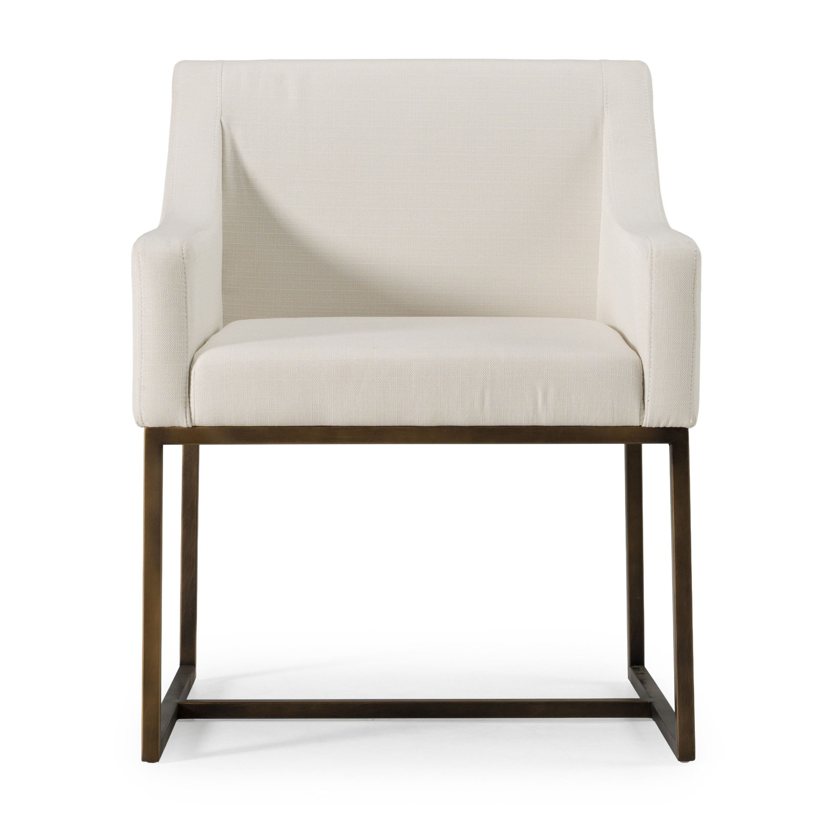 Teddy Dining Chair, Paste White Faux Leather