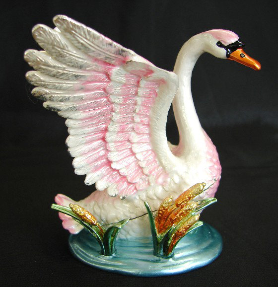 Figurine en oie Bejeweled Feng Shui