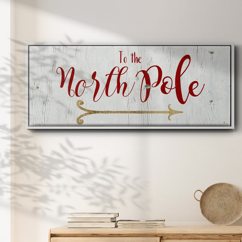 North Pole- Framed Canvas, 24" H x 60" W