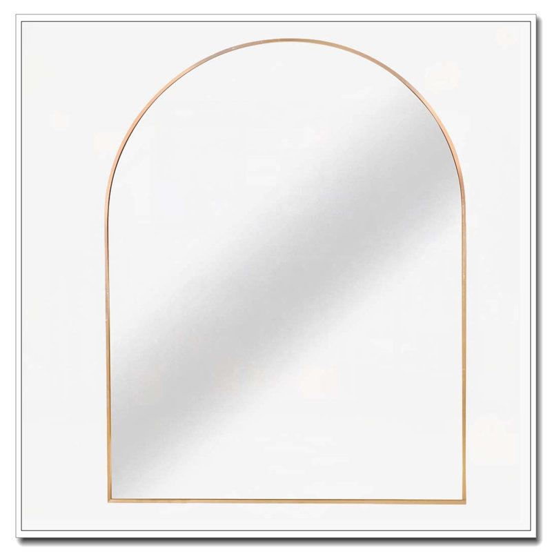 Miroir mural pour salle de bain, Doré