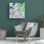 Art mural sur toile tendue «Howie Green», décoration murale pour salon, chambre à coucher ou bureau - 18 x 18