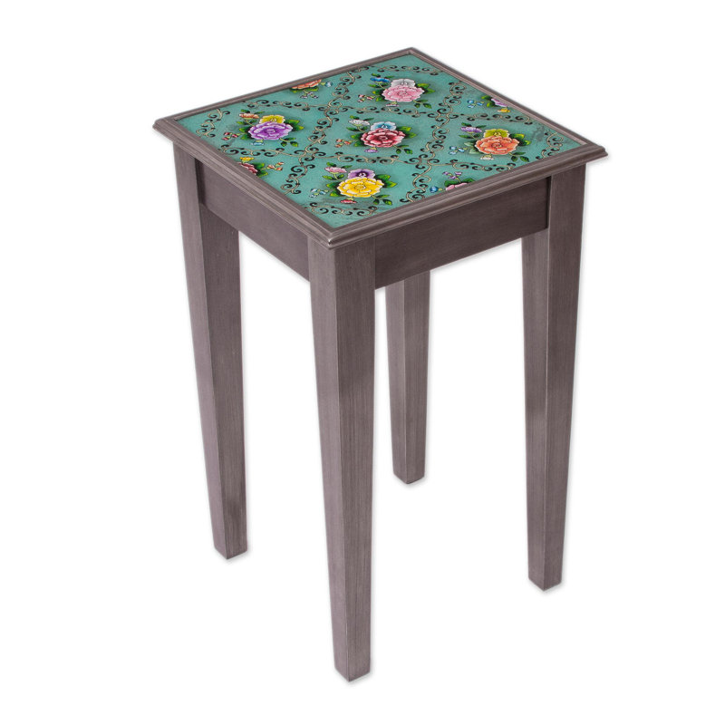 Eziel Solid Wood End Table