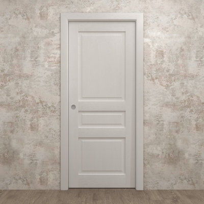 Porte coulissante à poche | Ego 5012 | Ensemble de quincaillerie de rail | Portes intérieures modernes en bois massif pour chambre à coucher
