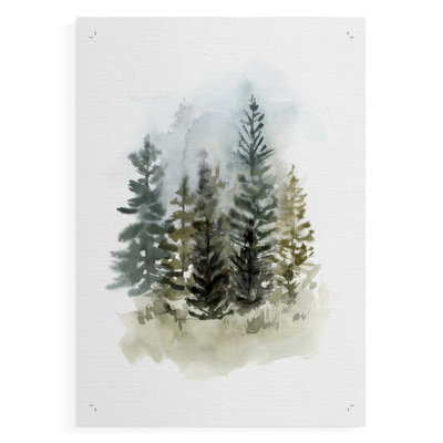 Washy Treeline II -Canvas Print Only - NOT FRAMED