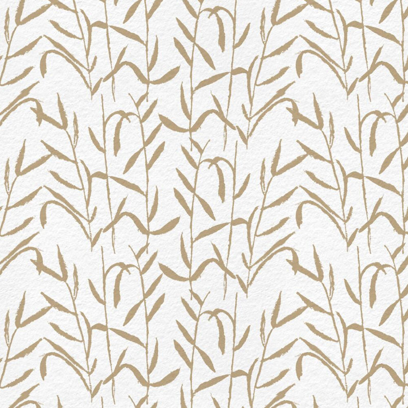 Botanic Square Pillow Cover & Insert, Brass Floral, 22"H x 22"W