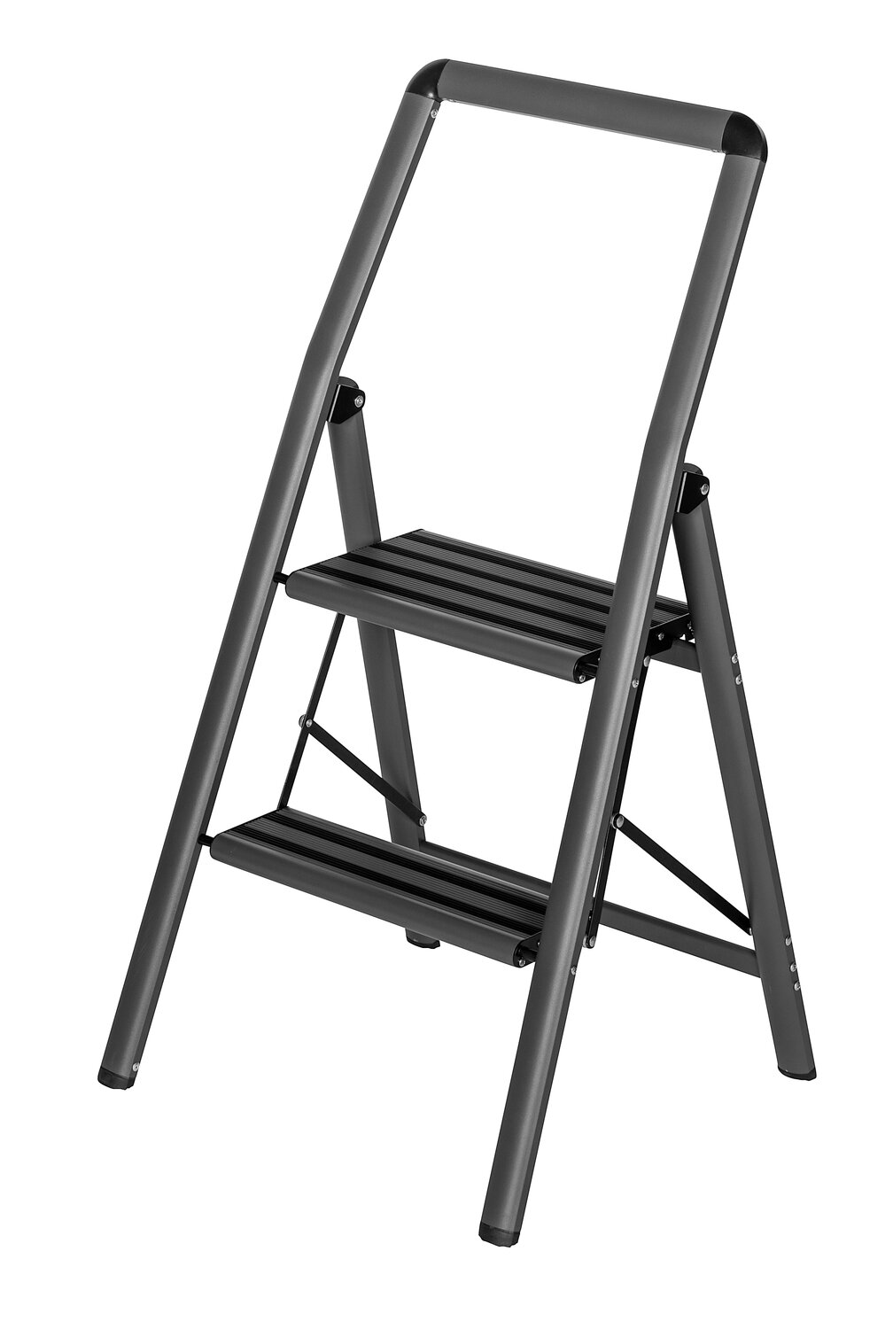 Wenko 2 - Step Aluminium Lightweight Folding Small Step Ladder ...