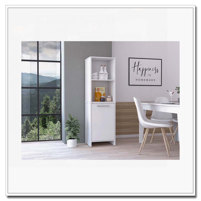 Forester 1-Shelf Pantry Cabinet White