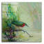Art mural en verre rouge «Red Heron On The Hunt» par Floy Zittin-1426717587