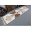 Handwoven Turkish Runner Rug in Neutral Tones Brings Unique Bohemian Flair to Your Decor