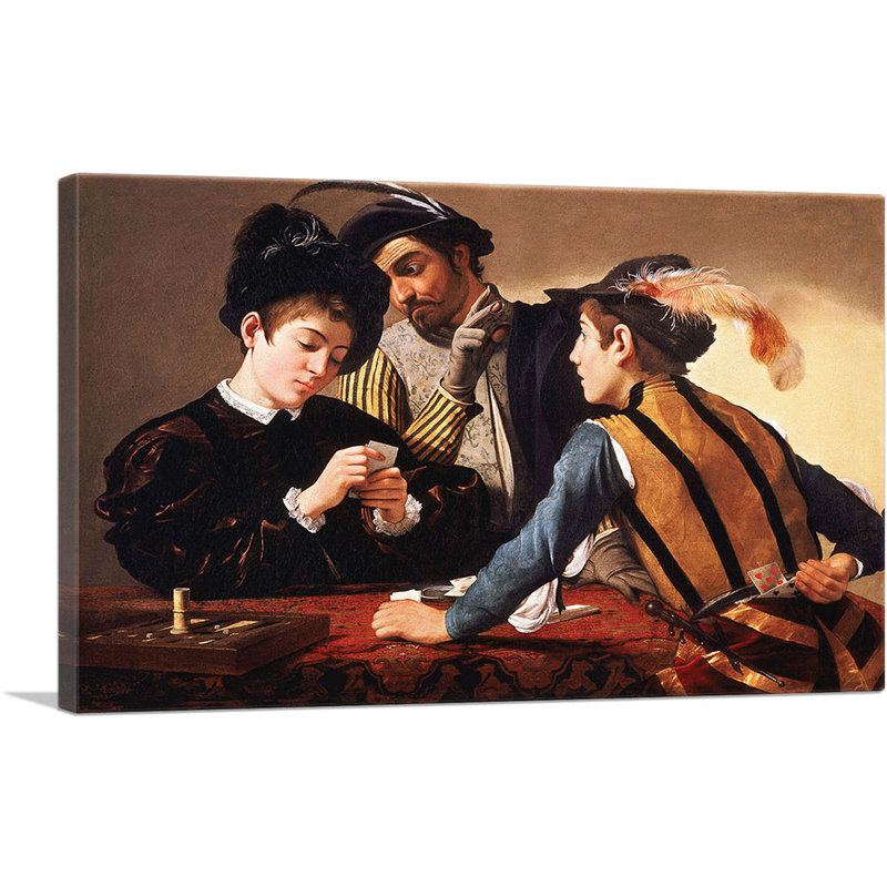 Le jeu de cartes 1597 - reproduction, H 12 po x l 18 po x P 1,5 po
