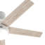 Ventilateur de plafond Hunter Aerodyne Wi-Fi ENERGY STAR® de 132 cm (52 ​​po) avec kit d'éclairage DEL et télécommande portative-138125226