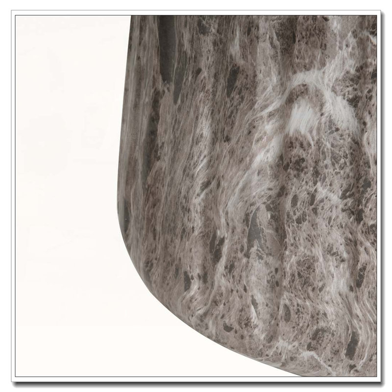 Outdoor Concrete Patio Side Tablbe, Brown