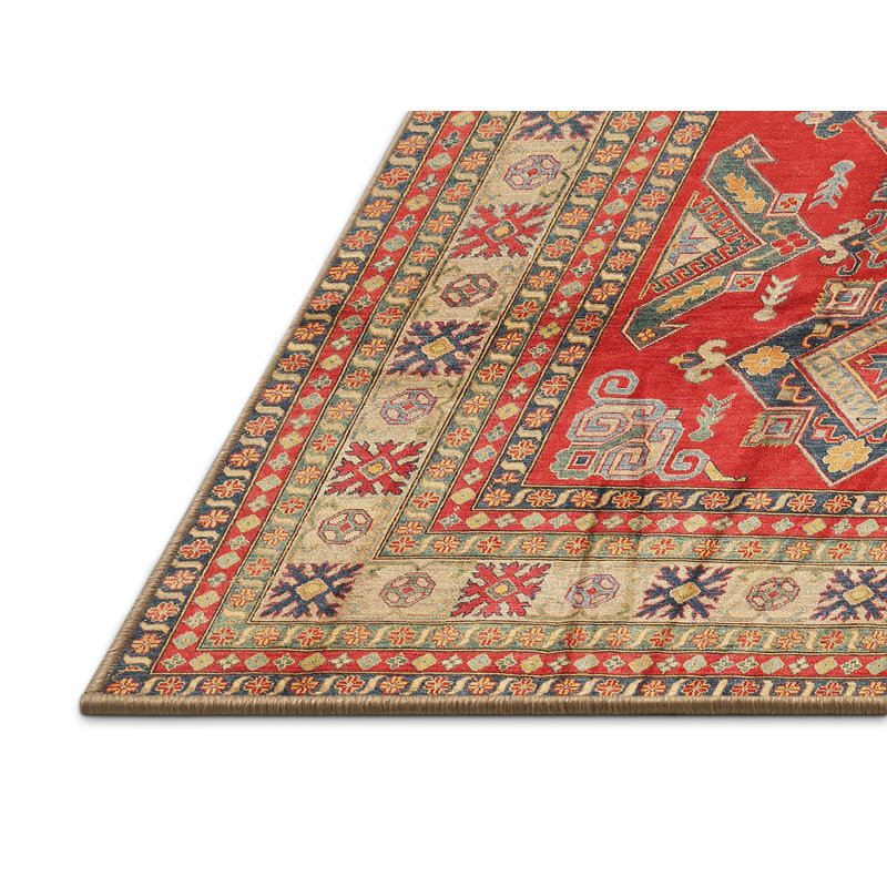Tapis orange Southwestern, Rectangle 8 pi x 12 pi